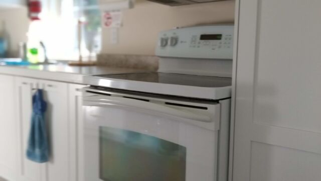 Standard sized range and microwave